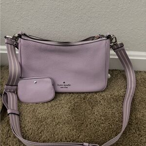 Kate Spade Lilac Crossbody Bag with Pouch